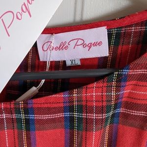 Brand new with tags Red plaid swing dress.
